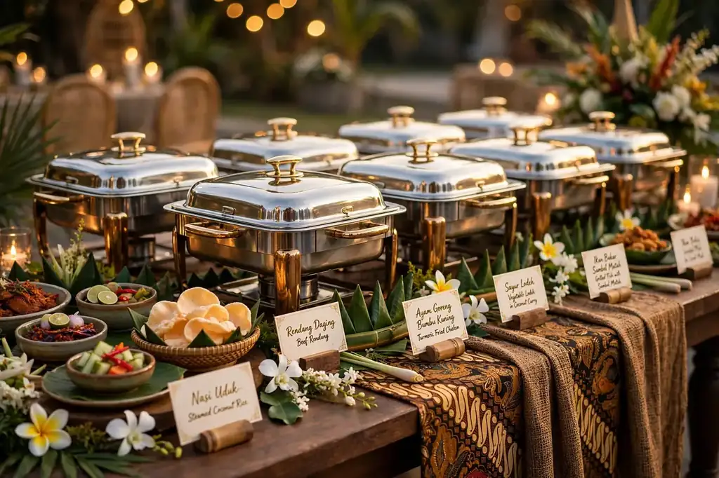 Catering food spread
